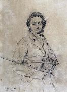 Jean-Auguste Dominique Ingres The Violinist Niccol Germany oil painting artist